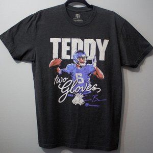 NFL Pro Merch Teddy 2 Gloves Grey T-shirt Sz M